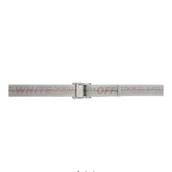 Off-White classic industrial silver belt main image 4